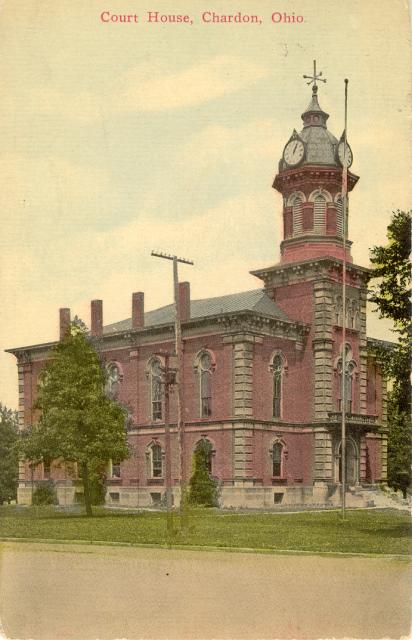 Chardon, Built 1869, Arch- Joseph Ireland, Contr- L. J. Randall  (Image Copyright, Keith at CourtHouseHistory.com)